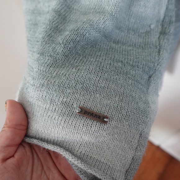 Prana Nightingale Ombré Stripe Cross Back Sweater XL Casual Wool Blend - Picture 6 of 12